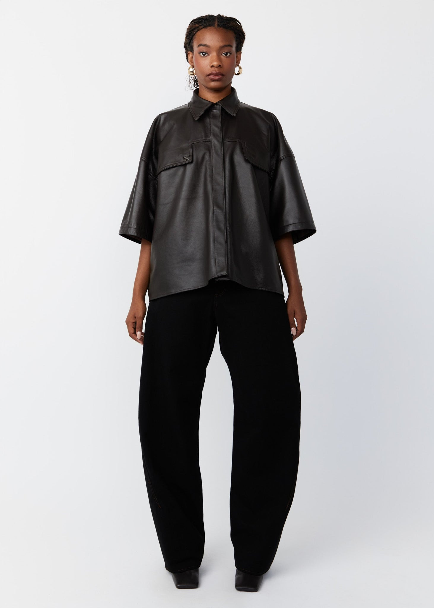 KADO CURVED DENIM PANTS