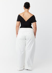 KADO CURVED DENIM PANTS