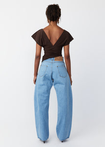 KADO CURVED DENIM PANTS